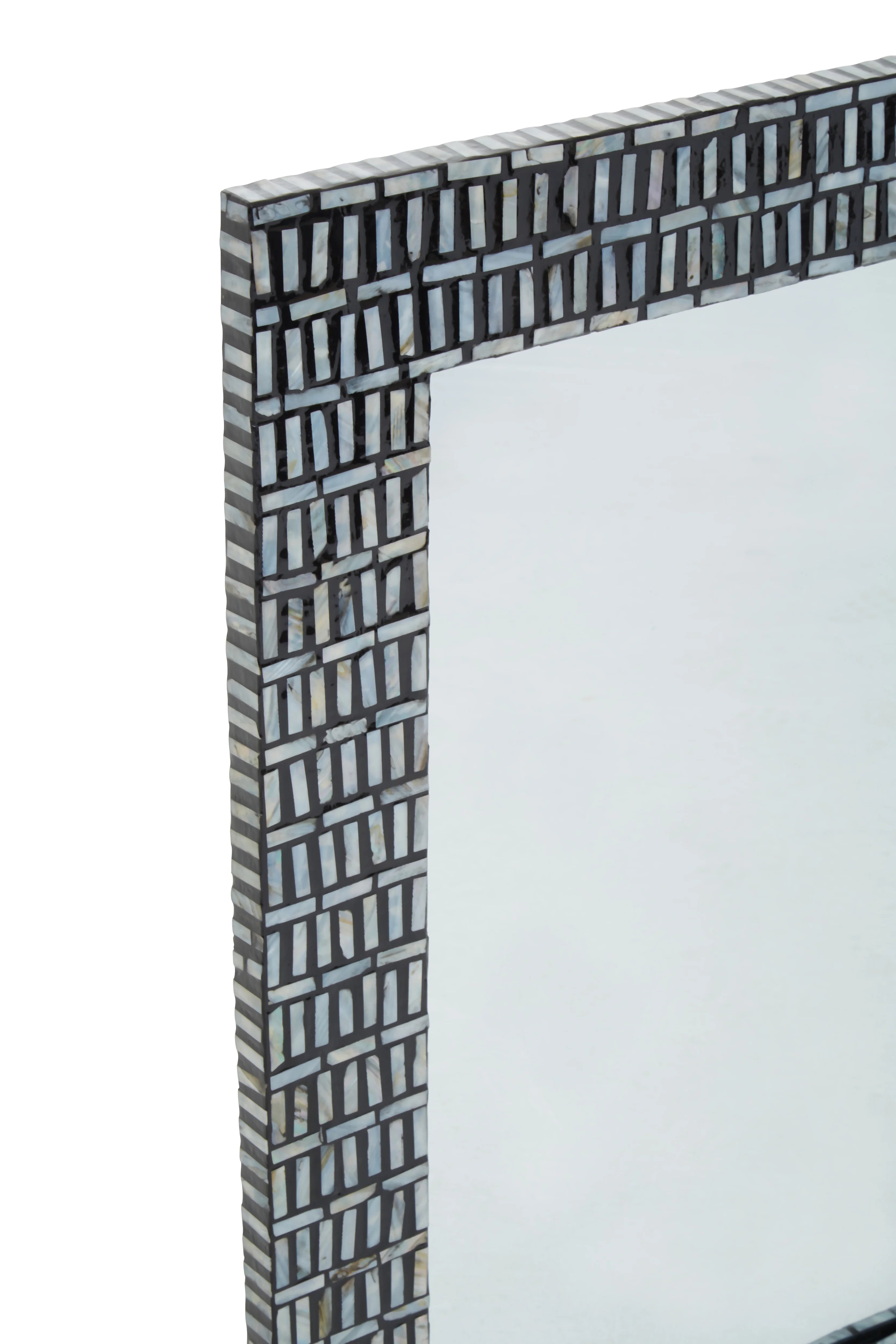 Kakuda Seashells Mosaic Frame Wall Mirror